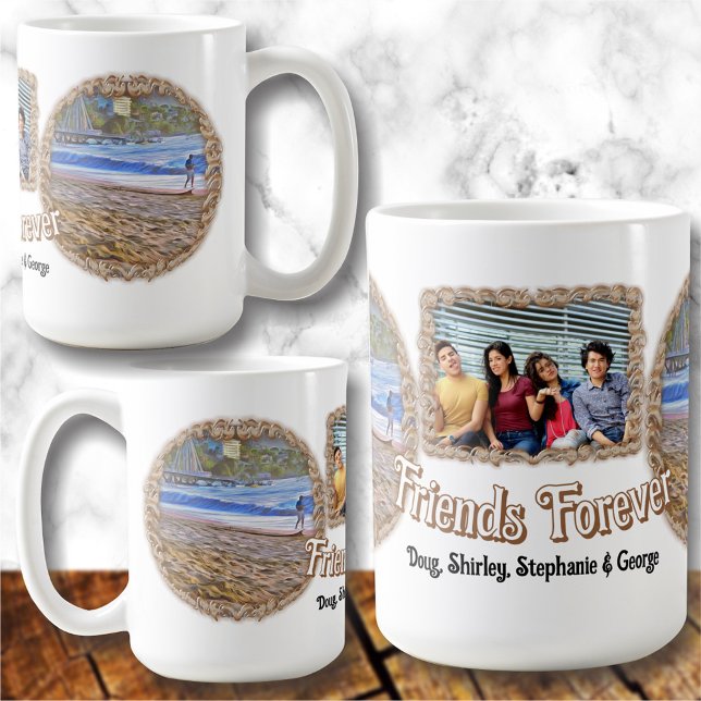 Friends Forever Beach 786 Kaffeetasse (Von Creator hochgeladen)