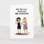 "Friends Forever Birthday Card" Karte<br><div class="desc">Funny Birthday Grußkarte für eine gute Freundin</div>