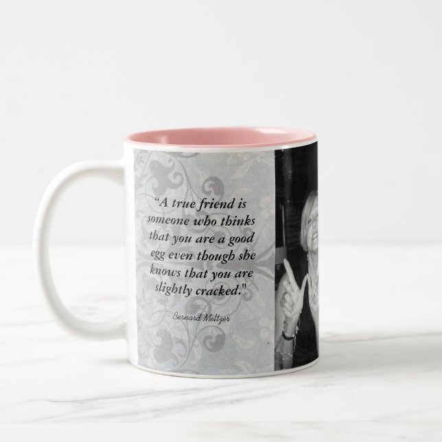 "Friends Forever" Personalisieren Sie die Zwei-Ton Zweifarbige Tasse (Links)
