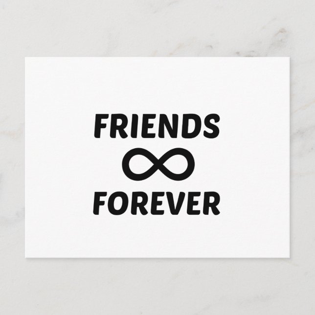 FRIENDS FOREVER POSTKARTE (Vorderseite)
