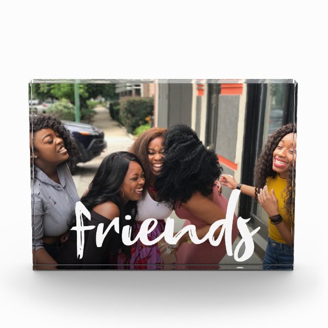 Friends Foto Pinselschrift (Vorderseite)