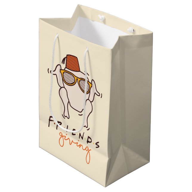 FRIENDS™ | Freundschaften Mittlere Geschenktüte (Vorderseite Schrägansicht)