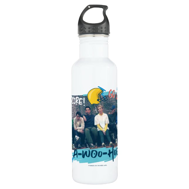 FRIENDS™ | Fußballspiel Edelstahlflasche (Vorderseite)
