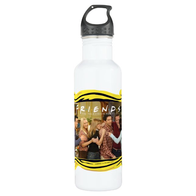 FRIENDS™ | Gast Erntedank Group Hug Edelstahlflasche (Vorderseite)