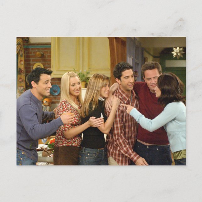 FRIENDS™ | Gast Erntedank Group Hug Einladungspostkarte (Vorderseite)