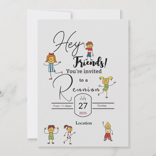 Friends gather  einladung (Vorderseite)