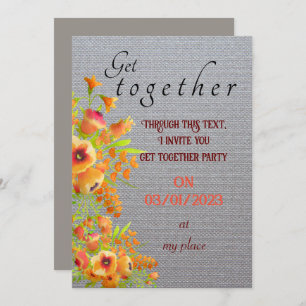 Friends get together invitation einladung