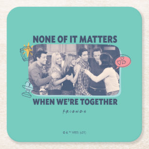 FRIENDS™   Group Hug Rechteckiger Pappuntersetzer