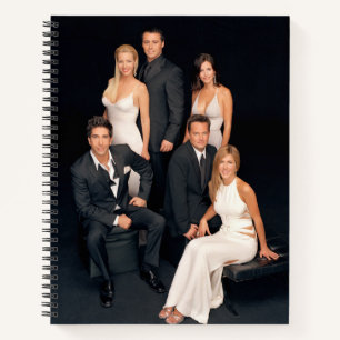 FRIENDS™ Gruppe in schwarz-weißer Formalkleidung Notizbuch