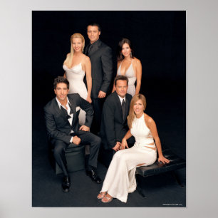 FRIENDS™ Gruppe in schwarz-weißer Formalkleidung Poster