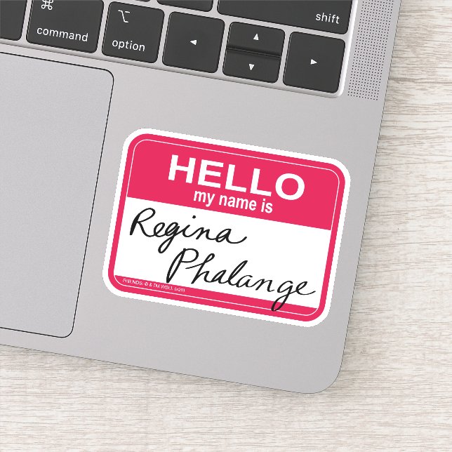 FRIENDS™ | Hallo Mein Name ist Regina Phalange Aufkleber (Detail)