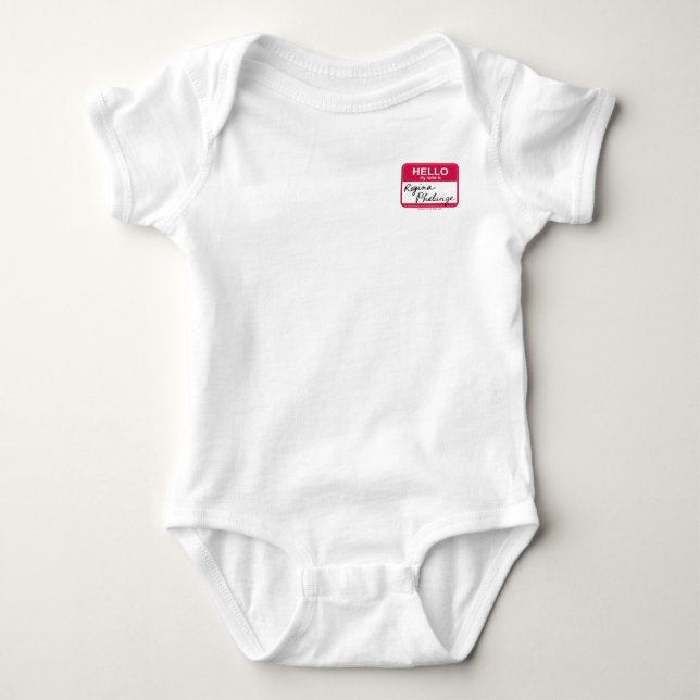 FRIENDS™ | Hallo Mein Name ist Regina Phalange Baby Strampler (Vorderseite)