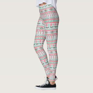 FRIENDS™   Hässliches Weihnachtspullover-Muster Leggings