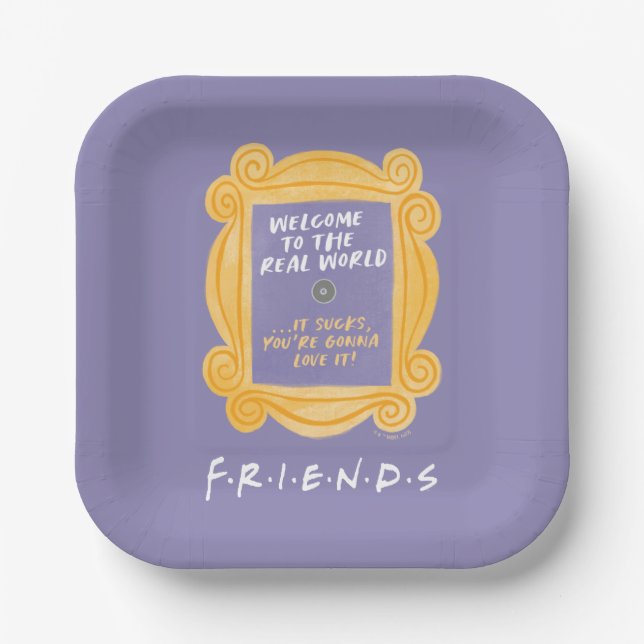 FRIENDS™ | Herzlich willkommen beim Zitat aus der  Pappteller (Vorderseite)