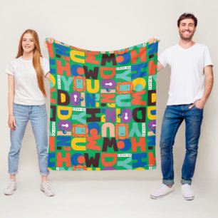 FRIENDS™ How You Doin' Lebendiges Muster Fleecedecke
