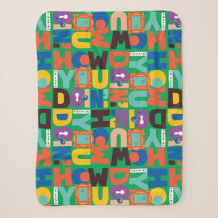 FRIENDS™ How You Doin' Lebendiges Muster Sherpadecke