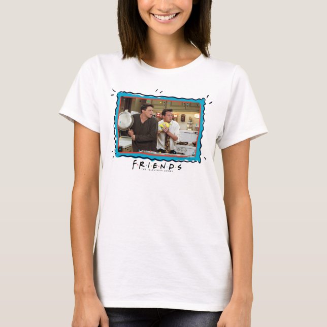 FRIENDS™ | Joey & Chandler Scared T-Shirt (Vorderseite)