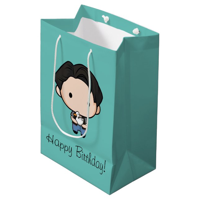 FRIENDS™ | Joey Chibi Mittlere Geschenktüte (Vorderseite Schrägansicht)