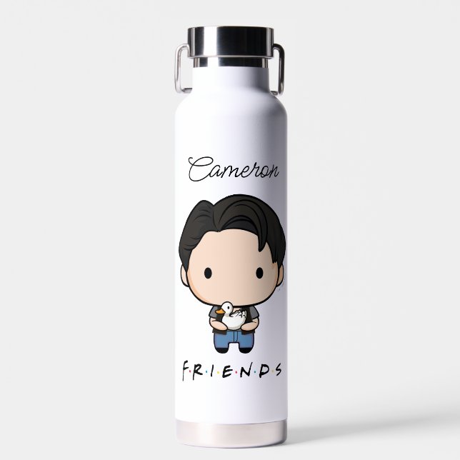 FRIENDS™ | Joey Chibi | Name hinzufügen Trinkflasche (Vorne)