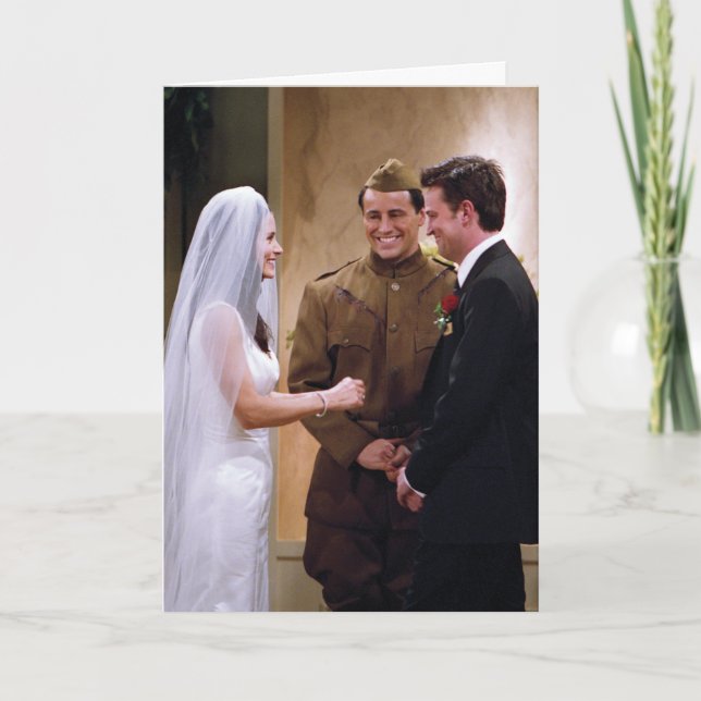 FRIENDS™ | Joey Marries Monica & Chandler Karte (Vorderseite)