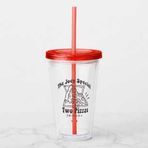 FRIENDS™   Joey Pizza Quote Acryltrinkbecher