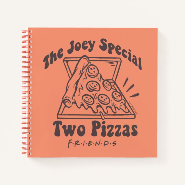 FRIENDS™ | Joey Pizza Quote Notizbuch (Vorderseite)