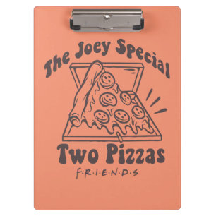 FRIENDS™ Joey Pizza Zitat Klemmbrett