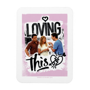FRIENDS™   Joey, Rachel, & Ross - Das lieben! Magnet