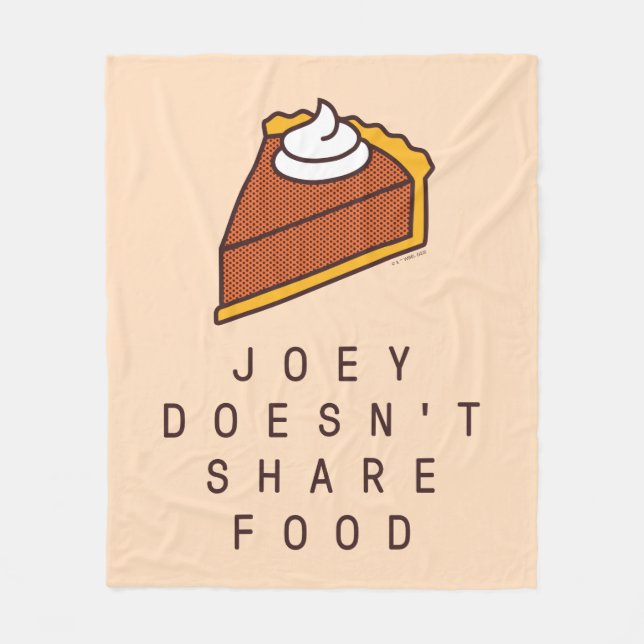 FRIENDS™ | Joey teilt Essen nicht Fleecedecke (Vorderseite)