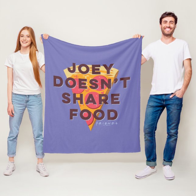 FRIENDS™ | Joey teilt Essen nicht - Pizza Fleecedecke (Beispiel)