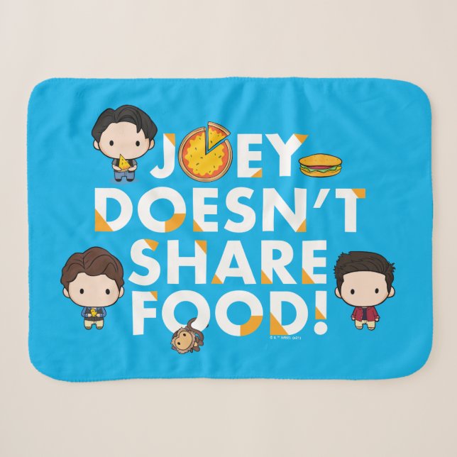 FRIENDS™ | Joey teilt Food Chibi nicht Sherpadecke (Vorderseite (Horizontal))