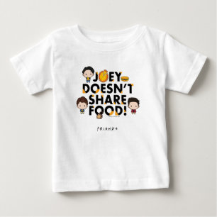 FRIENDS™   Joey teilt nicht gerne Essen Chibi Baby T-shirt