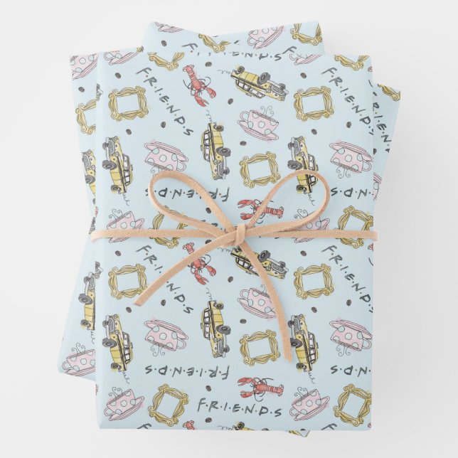 FRIENDS™ Logo Envelopper les feuilles papier (En situation)