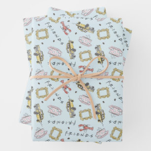 FRIENDS™ Logo Geschenkpapier Bogen Set