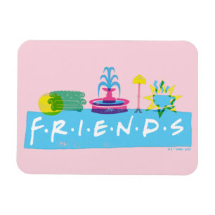 FRIENDS™ Logo mit Symbolen Magnet