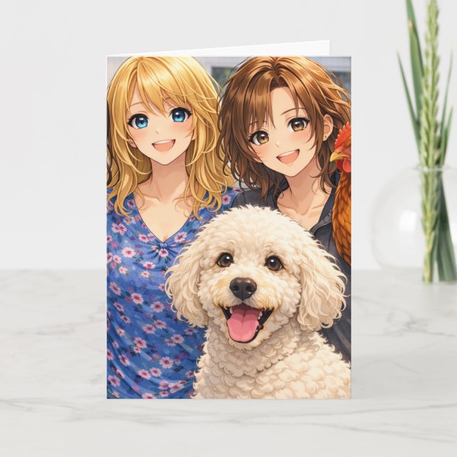 Friends Make Life Brighter Greeting Card Karte (Vorderseite)