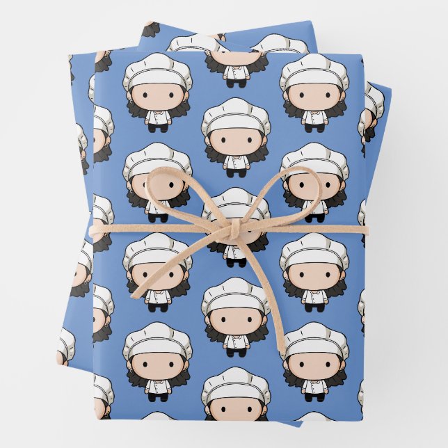 FRIENDS™ | Monica Chibi Geschenkpapier Set (Beispiel)