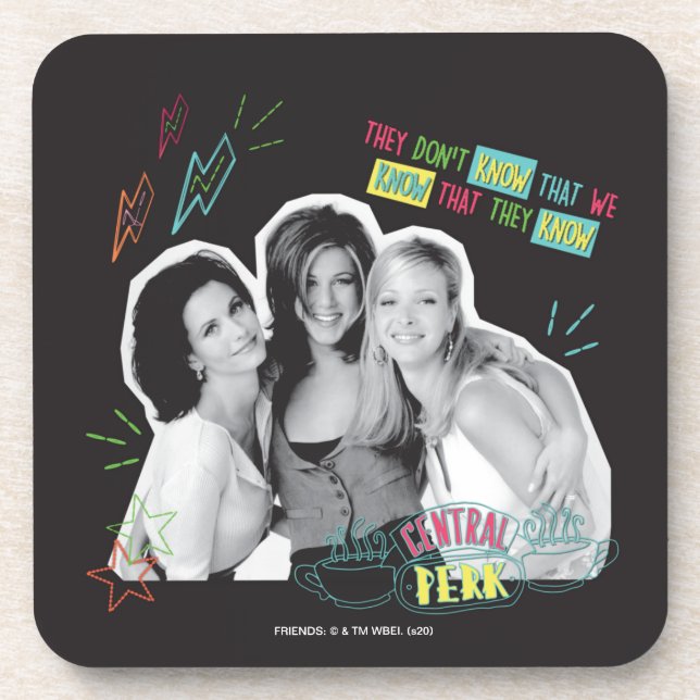 FRIENDS™ | Monica, Rachel und Phoebe Getränkeuntersetzer (Vorderseite)