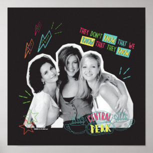 FRIENDS™   Monica, Rachel und Phoebe Poster