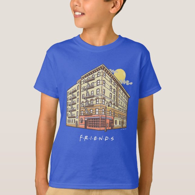 FRIENDS™ | Monica's Apartment Gebäude 2 T-Shirt (Vorderseite)