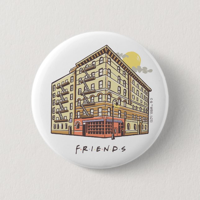 FRIENDS™ | Monica's Apartment Gebäude Button (Vorderseite)