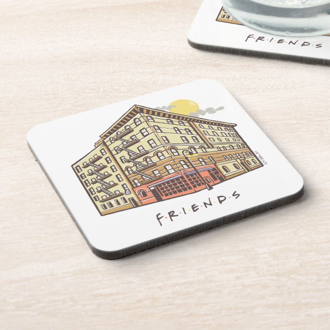 FRIENDS™ | Monica's Apartment Gebäude Getränkeuntersetzer (Linke Seite)