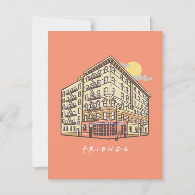 FRIENDS™ | Monica's Apartment Gebäude Mitteilungskarte (Vorderseite)