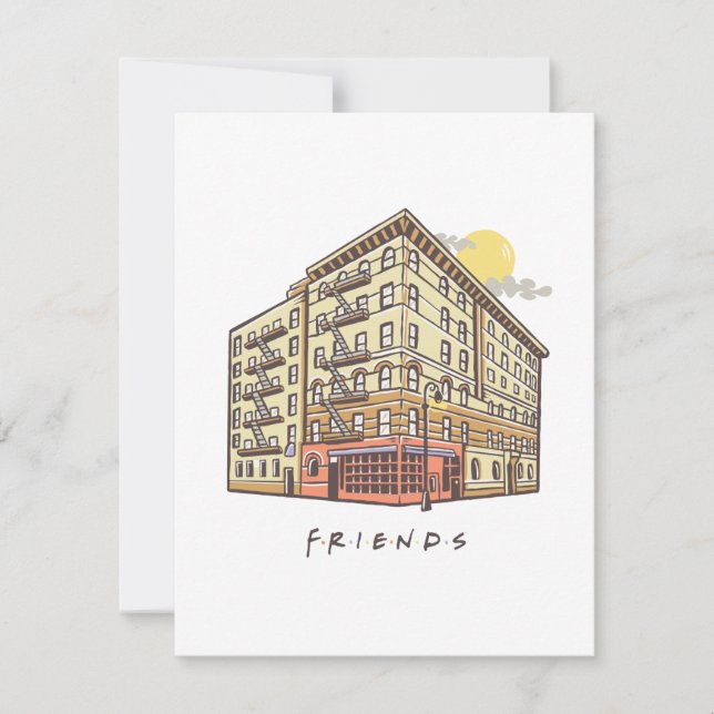 FRIENDS™ | Monica's Apartment Gebäude Mitteilungskarte (Vorderseite)