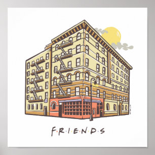 FRIENDS™   Monica's Apartment Gebäude Poster