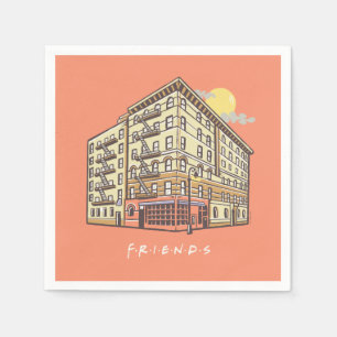 FRIENDS™ Monicas Apartment-Gebäude Serviette