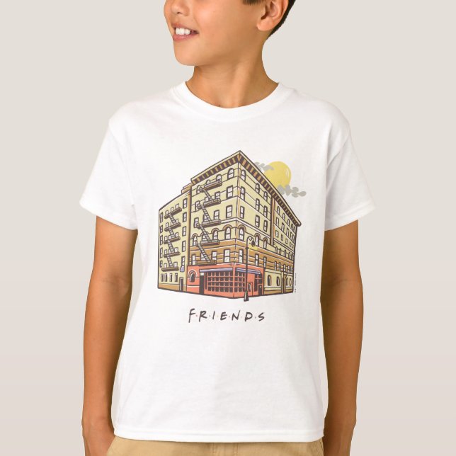 FRIENDS™ | Monica's Apartment Gebäude T-Shirt (Vorderseite)