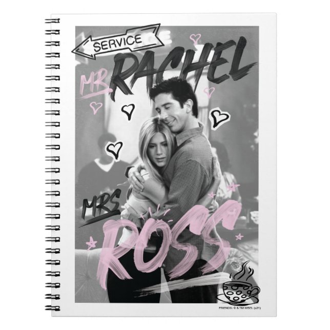 FRIENDS™ | Mr. Rachel & Mrs. Ross Notizblock (Vorderseite)