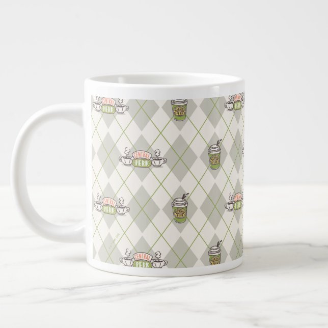 FRIENDS™ | Muster für die Raute von Zentralperk Jumbo-Tasse (Links)