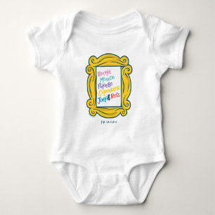FRIENDS™ Namen im Guckloch Baby Strampler